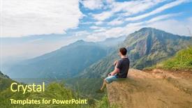  Presentation with sri lanka - Slides enhanced with tea plantations from little adam background and a tawny brown colored foreground