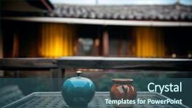  Presentation with old china - Audience pleasing presentation design consisting of tea pot in lijiang yunnan backdrop and a  colored foreground