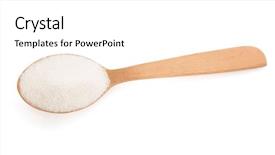  Presentation with sugar - Colorful PPT layouts enhanced with tea powder - sugar and spoon isolated backdrop and a white colored foreground
