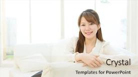  Presentation with sensuality woman black angel relaxing - Audience pleasing slides consisting of branch of tomato and half isolated on white background backdrop and a coral colored foreground