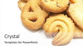  Presentation with danish - Theme with tea time english danish cookies background and a white colored foreground