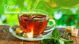  Presentation with time is running out - Amazing PPT layouts having tea time pouring out hot backdrop and a shamrock green colored foreground