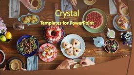  Presentation with tea - Slides enhanced with tea time background and a tawny brown colored foreground