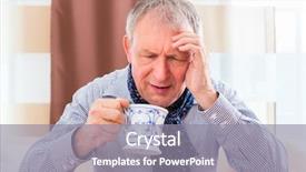  Presentation with common cold cough - Theme featuring tea to cure bad cold background and a gray colored foreground