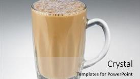  Presentation with milk tea - Presentation theme featuring tea with milk or teh tarik in malaysia background and a white colored foreground
