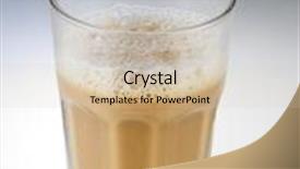  Presentation with milk tea - Amazing PPT theme having tea-with-milk-or-teh backdrop and a soft green colored foreground