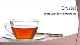  Presentation with tea - Audience pleasing presentation design consisting of tea backdrop and a white colored foreground