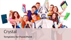  Presentation with kids intelligence - Audience pleasing slide deck consisting of teacher ai robot helps students backdrop and a lemonade colored foreground