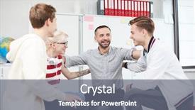  Presentation with teacher and students - Presentation consisting of teacher and students touching each background and a gray colored foreground