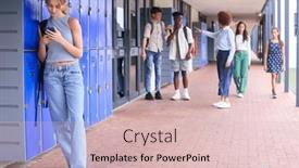  Presentation with high school students - Slide deck consisting of teacher-confronting-students-teasing background and a lemonade colored foreground