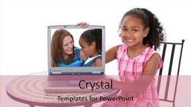  Presentation with old - Slide deck featuring teacher counselor - beautiful six year old child background and a  colored foreground