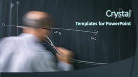  Presentation with math graph - Amazing theme having teacher drawing a fuction graph backdrop and a wine colored foreground