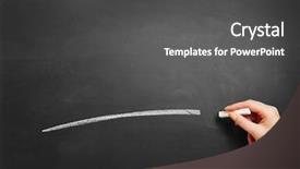  Presentation with teacher - Slide deck enhanced with teacher drawing white line background and a dark gray colored foreground