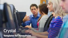  Presentation with young college student diagnosis of sti - Cool new theme with teacher explaining to young college backdrop and a  colored foreground