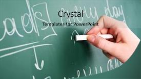  Presentation with grammar - Theme with teacher hand writing grammar sentences background and a light blue colored foreground