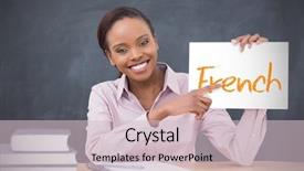  Presentation with page - Beautiful slide deck featuring her classroom at school backdrop and a lemonade colored foreground