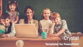  Presentation with classmates - Audience pleasing PPT theme consisting of composition with acai juice in glass bottles on light background backdrop and a  colored foreground.