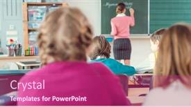  Presentation with black teacher - Amazing PPT layouts having teacher-in-class-with-fourth backdrop and a violet colored foreground