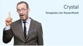  Presentation with teacher - Cool new slides with teacher man using glasses pointing backdrop and a  colored foreground