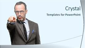  Presentation with teacher - Beautiful theme featuring teacher man using glasses pointing backdrop and a sky blue colored foreground