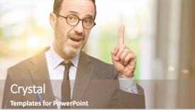  Presentation with teacher attendance - PPT layouts with teacher man using glasses pointing background and a coral colored foreground