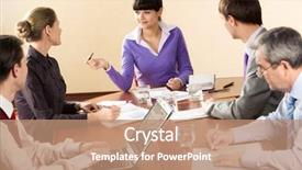  Presentation with executive - Presentation having teacher meetings - photo of executive partners communicating background and a  colored foreground