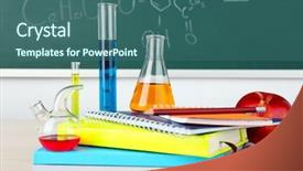  Presentation with green chemistry - Amazing presentation having teacher science - desk in chemistry class backdrop and a ocean colored foreground