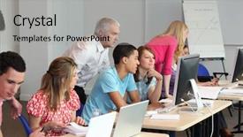  Presentation with class - Presentation design having many plugs plugged into electric power bar close-up background and a light gray colored foreground.