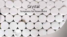  Presentation with top view of candles - PPT theme with teacher union - photo of chalks top view background and a  colored foreground