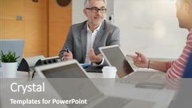  Presentation with teacher - Theme enhanced with teacher with students working aroung background and a  colored foreground