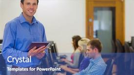  Presentation with young college student diagnosis of chlamydia - Amazing presentation theme having teacher with young college student backdrop and a ocean colored foreground