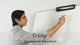  Presentation with whiteboard - Slides with teacher-writing-on-a-whiteboard background and a light gray colored foreground