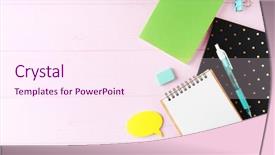  Presentation with school - Slide deck consisting of teachers day backround - school stationery on wooden background background and a  colored foreground