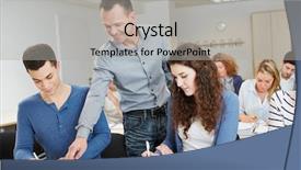  Presentation with school class arabic kids - Cool new slides with teachers learning - teacher helping pupil in school backdrop and a light gray colored foreground