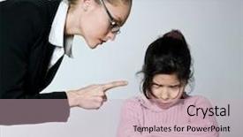  Presentation with nanny - Theme having teachers parents - nanny teacher mother woman child background and a soft green colored foreground