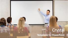  Presentation with teamwork school - Colorful theme enhanced with teachers team - education high school teamwork backdrop and a coral colored foreground