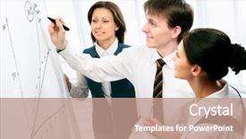  Presentation with whiteboard - Cool new theme with teachers team - young businessman presenting his ideas backdrop and a coral colored foreground