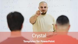  Presentation with students walking on campus - Presentation theme featuring teachers workshop - arabic students posing at university background and a  colored foreground