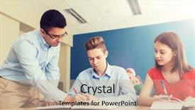  Presentation with people talking - PPT layouts having teaching and people concept - group background and a  colored foreground