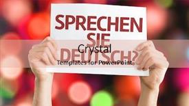  Presentation with german - PPT layouts with teaching effects - do you speak german background and a coral colored foreground