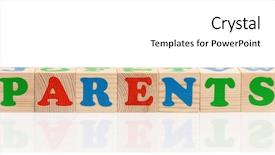  Presentation with parents - Presentation theme having teaching english grammar - parents word formed by colorful background and a white colored foreground