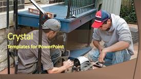  Presentation with apprentice - Beautiful PPT theme featuring  backdrop and a  colored foreground