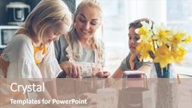  Presentation with parent children - Presentation theme featuring  background and a  colored foreground