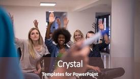  Presentation with compensation management hand marker - Cool new PPT layouts with teaching lessons in school classroom backdrop and a violet colored foreground