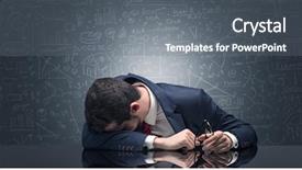  Presentation with teaching - Slide deck consisting of teaching materials - elegant teacher fell asleep background and a gray colored foreground