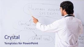  Presentation with doctor black children - Presentation having teaching physicians - young male doctor neurologist background and a sky blue colored foreground