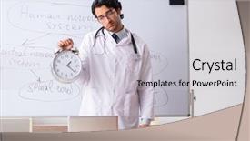  Presentation with metabolic syndrome doctor - Amazing slide set having teaching physicians - young male doctor neurologist backdrop and a light gray colored foreground