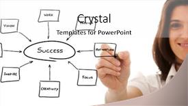  Presentation with whiteboard - Amazing slides having teaching plan - businesswoman drawing in a whiteboard backdrop and a  colored foreground