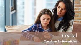  Presentation with footprints in the sand picture - Audience pleasing slide deck consisting of teaching skills - pretty little girl with her backdrop and a violet colored foreground