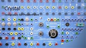  Presentation with vocational - PPT layouts featuring teaching tool - electronics systems lab used background and a light blue colored foreground